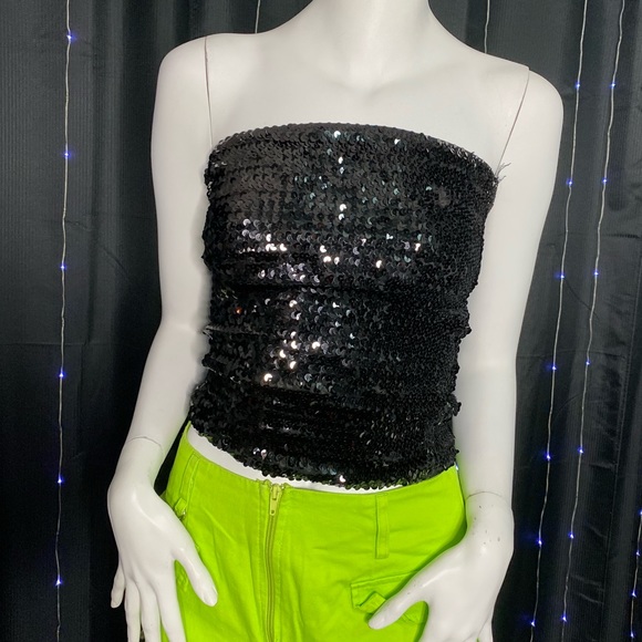 Sequins Tube Top - Picture 1 of 6